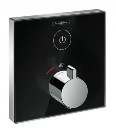 Смеситель Hansgrohe ShowerSelect термостатический, черный/хром