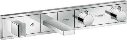 Смеситель для ванны и душа Hansgrohe RainSelect 15359000, 2 потребителя, термостатический, хром
