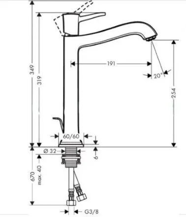 Смеситель Hansgrohe Metropol Classic 31303090 для раковины, хром/золото