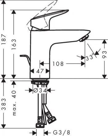Смеситель для раковины Hansgrohe Logis 71171000