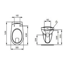 Унитаз Ideal Standard Eurovit Plus V340301 подвесной