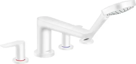 Смеситель Hansgrohe Talis E 71748700 для ванны, белый матовый