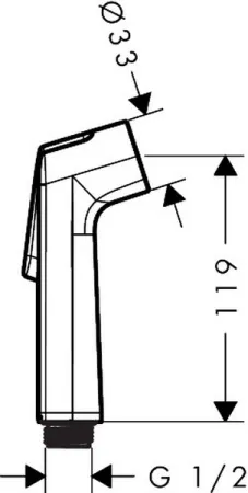 Гигиенический ручной душ Hansgrohe Bidette, 29338000