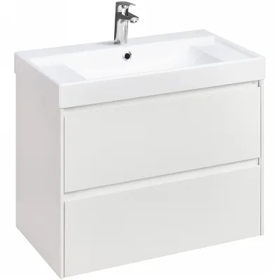 Тумба для умывальника Roca Ona 80см, 78.5x45.0x56.5см, с 2 ящиками, белый, 857630509