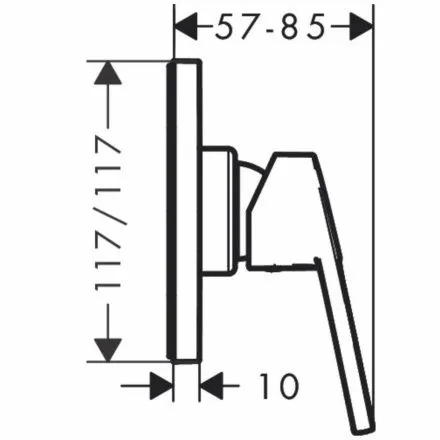Смеситель Hansgrohe Logis loop 71612000 для душа