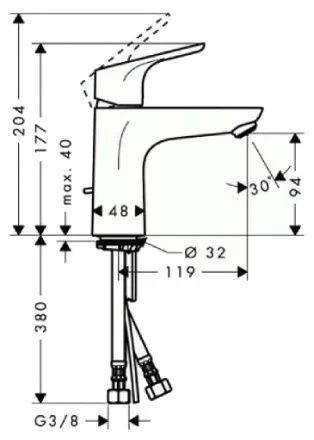 Смеситель Hansgrohe Focus 31621000 для раковины
