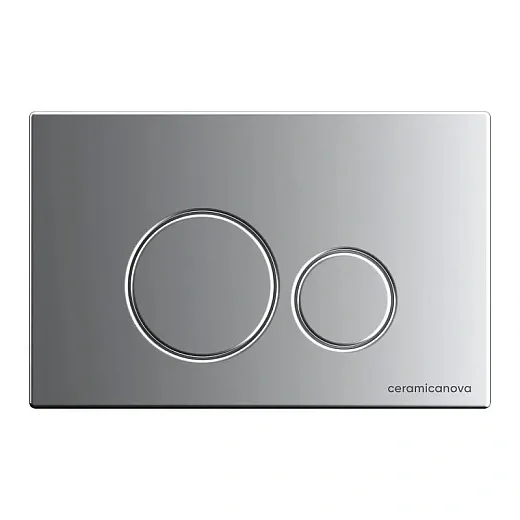 Сет 4 в 1: инсталляция Ceramicanova Envision с подвесным унитазом Metric CN3007_1001M_1000 Rimless CN3007, сантехфарфор, шумоизоляция, кнопка смыва Round хром матовый
