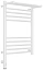 Полотенцесушитель электрический Сунержа Богема 3.0 600x400 с полкой, белый, L/R