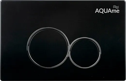 Кнопка смыва AQUAme AQM4101B чёрная