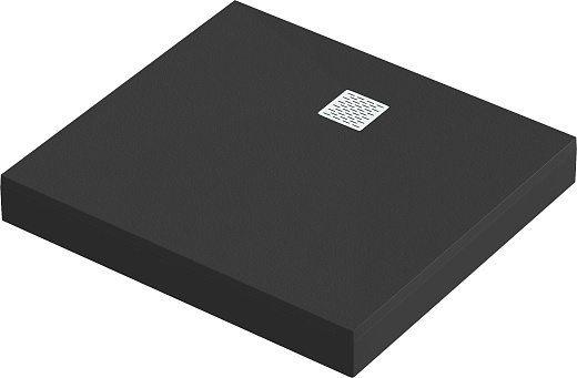 Мраморный душевой поддон Good Door ESSENTIA 2 черный 100х90