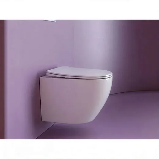 Подвесной унитаз Ceramicanova Uno CN11001, безободковый, сиденье c микролифтом, цвет белый, сантехфарфор