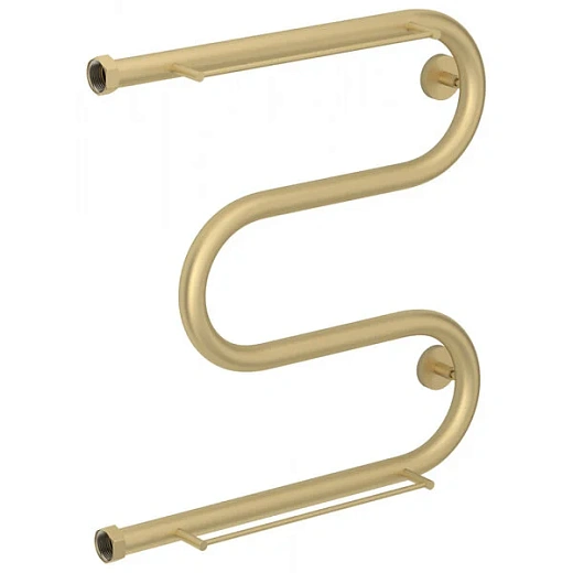 Полотенцесушитель водяной Сунержа М-образный+, 500x500, 2 полки, цвет матовая шампань, 022-4008-5050