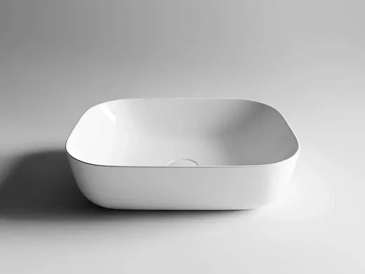 Раковина Ceramicanova CN6008 50.5 x 40.5 x 14 см, накладная, прямоугольная, без перелива, сантехфарфор