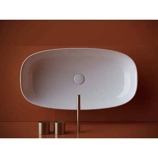Умывальник Ceramicanova Element CN5040 70см накладной сантехфарфор белый, CN5040