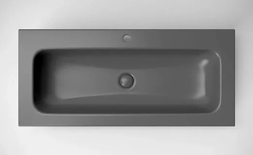 Умывальник Ceramicanova Grace CN7013MDH 100см фарфор темный антрацит матовый, CN7013MDH