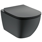 Унитаз подвесной Ideal Standard Tesi Aquablade T0079V3 черный матовый Унитаз подвесной Ideal Standard Tesi Aquablade T0079V3 черный матовый
