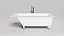 Ванна Salini Cascata 104423MF, 170 х 70 см, из искусственного камня S-Stone, цвет белый матовый, покраска по RAL полностью
