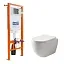 Инсталляция BelBagno с безободковым унитазом Ceramicanova Mia Rimless сиденье микролифт, BB002-80/CN1805, сантехфарфор