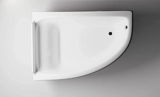 Ванна Astra-Form Анастасия 182x125 пустая, литой мрамор, левая, белая глянцевая, 01010025