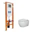 Инсталляция BelBagno, с безободковым унитазом Ceramicanova Play Rimless, сиденье микролифт, BB002-80/CN3001, сантехфарфор