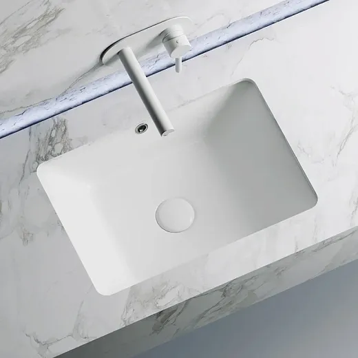 Раковина Ceramicanova Element, 55 х 40 х 18.5 см, цвет белый, CN6045, сантехфарфор