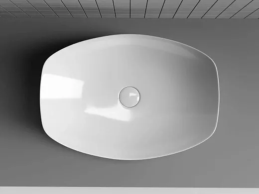 Умывальник Ceramicanova Element CN5016 56х40х15.5см накладной овальный без перелива, CN5016