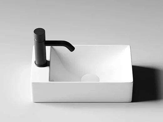 Умывальник Ceramicanova CN5008 37.5х21.5х10см подвесной прямоугольный без перелива, CN5008