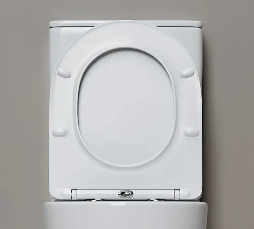 Напольный унитаз Ceramicanova Mia CN1801T, безободковый, смыв Торнадо, сиденье микролифт, белый