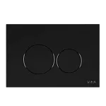 Кнопка смыва для инсталляции VitrA Origin двойной смыв, глянцевая черная, 740-2450