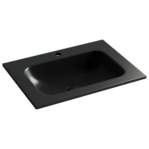 Умывальник Ceramicanova Grace CN7011MB 61см сантехфарфор черный матовый, CN7011MB