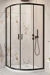 Душевой уголок Radaway Alienta Black A 90x90 стекла прозрачные, профиль черный