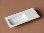 Умывальник накладной Ceramicanova Грация прямоугольный чаша слева белый, CN7014MW