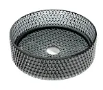 Умывальник Ceramicanova Cristal CN6060 36см стекло черный, CN6060