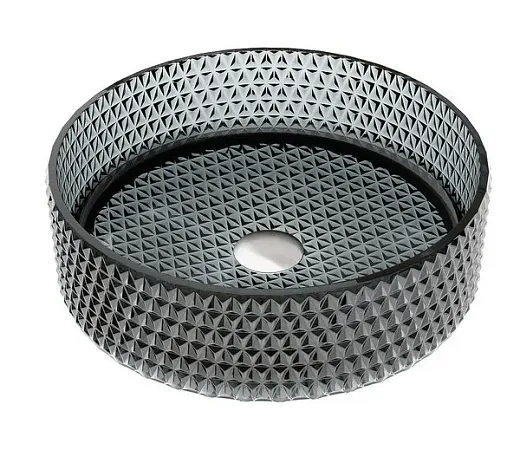 Раковина Ceramicanova Cristal CN6060, 36 см, стекло, цвет черный