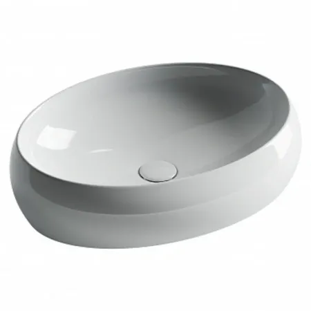 Раковина Ceramicanova Element CN5033, 55 см, накладная, сантехфарфор, цвет белый