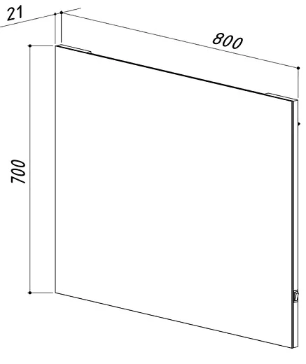 Зеркало Belux Берн В 80 80х70см, бетон чикаго, 4810924258373
