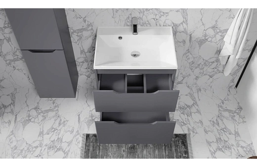 Тумба под умывальник Raval Wector 60 подвесная антрацит