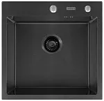 Мойка кухонная из нержавеющей стали ARFEKA ECO AR 500*500 BLACK PVD NANO