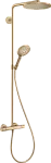Душевая система Hansgrohe Raindance S 240 PowderRain 1jet Showerpipe 27633140, бронза матовый