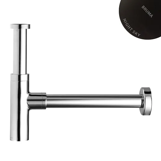 Сифон Bruma Navy 1370001NS Night Sky черный матовый