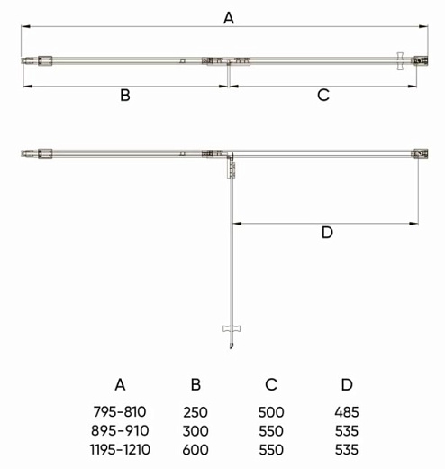 Душевая дверь Veconi Vianno VN-73 100x195 прозрачные стекла / профиль хром