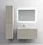 Тумба под раковину Sancos Snob T 100 см подвесная, левая, Beige Soft, SNT100LCE