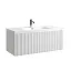 Тумба под раковину Sancos SNOB R 1.0, SNR1.0100W, 100 см, подвесная, Bianco