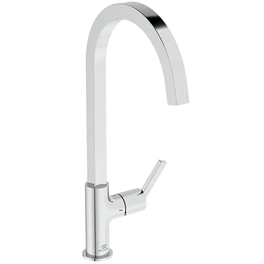 Смеситель для кухонной мойки Ideal Standard GUSTO BD411AA  с высоким трубчатым квадратным изливом R-типа