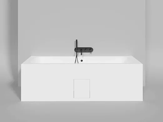 Ванна Salini Orlanda Axis 103211GF, 190 х 80 см, из искусственного камня S-Sense, цвет белый, покраска по RAL полностью