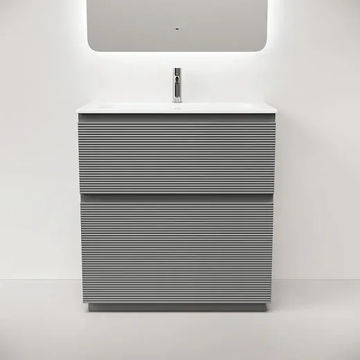 Тумба под раковину Sancos Folk Floor FL80FES, 80 см, напольная, ergraut soft