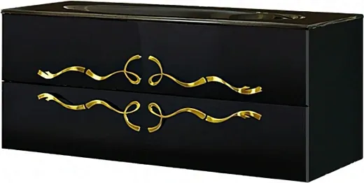 Тумба под умывальник Aqwella Clarberg Due amanti 120 DUE0112BLK черный