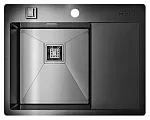 Мойка кухонная Omoikiri Akisame 65-GM-L 4973097 вороненая сталь
