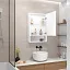 Зеркальный шкаф Filit White 500х800 правый, лента в алюминиевом профиле, датчик движения (с функцией изменения яркости), розетка, логотип "Continent", открытая зеркальная ниша МВК182