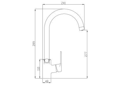Смеситель для кухни ZorG Steel Hammer SH 901 хром